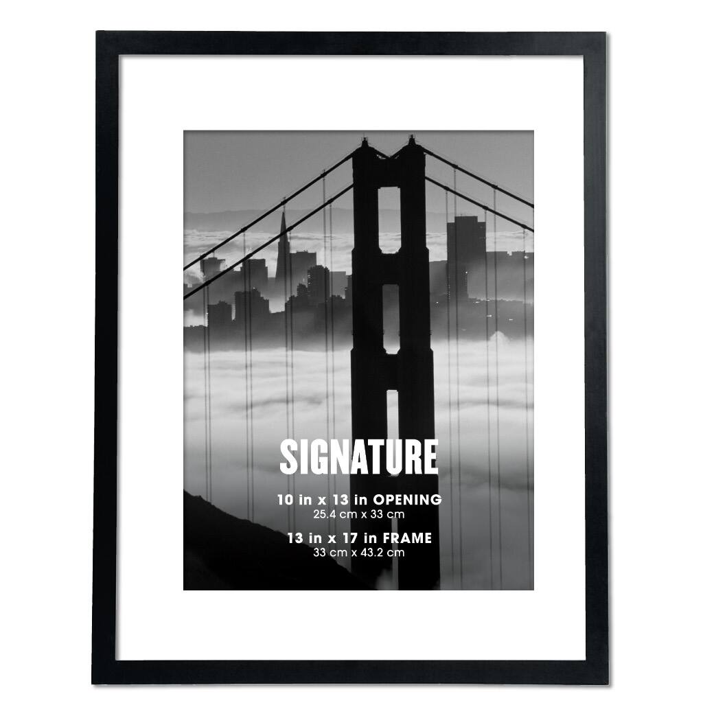 Black Signature Frame With Mat By Aaron Brothers